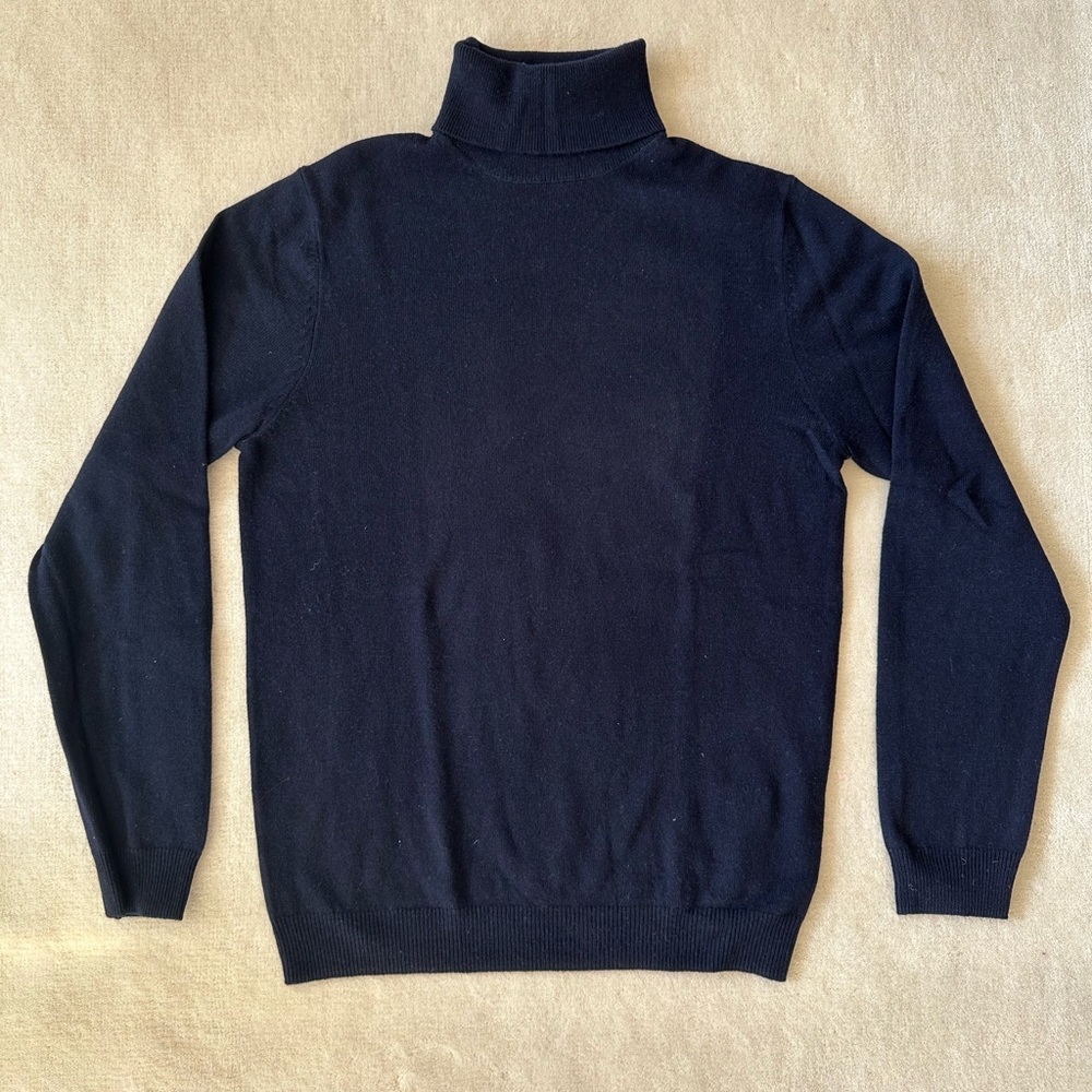 Massimo Dutti Men’s Wool Cashmere Turtleneck Sweater